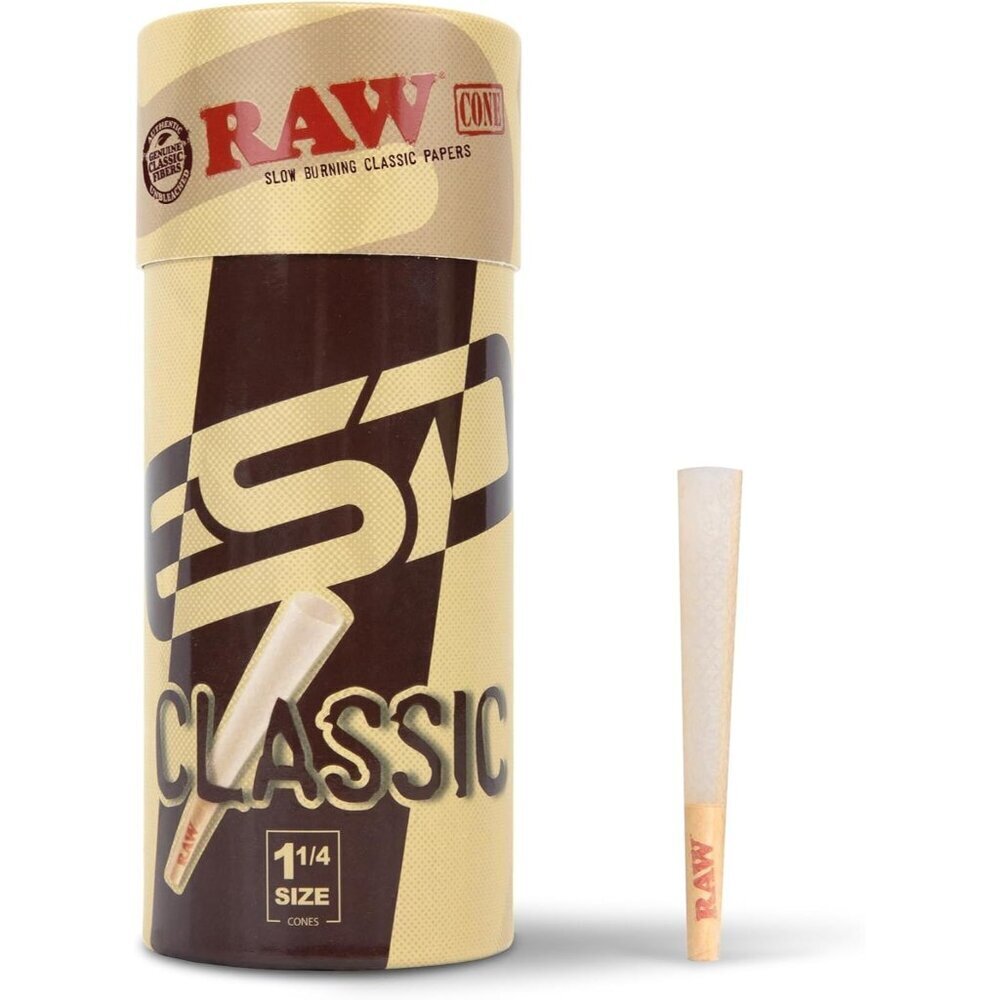 Cones Classic 1-1/4 Size - 50 Pack - Slow Burning Pre Rolled Cones made of